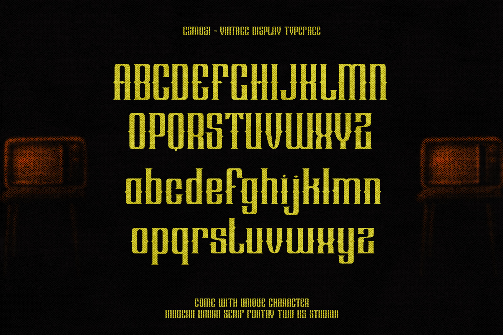 ESMOSI - VINTAGE DISPLAY TYPEFACE ESMOSI - VINTAGE DISPLAY TYPEFACE