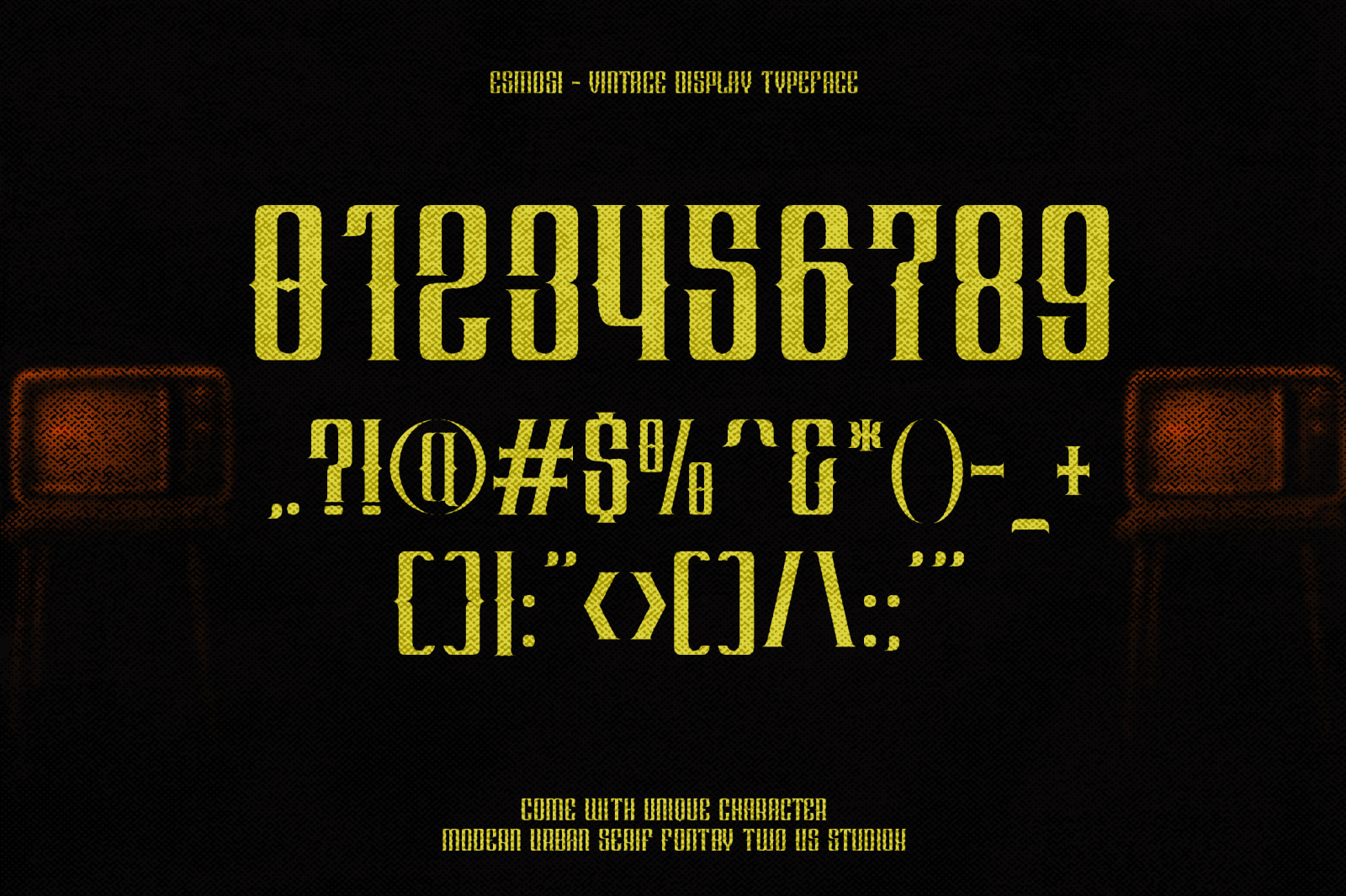 ESMOSI - VINTAGE DISPLAY TYPEFACE ESMOSI - VINTAGE DISPLAY TYPEFACE