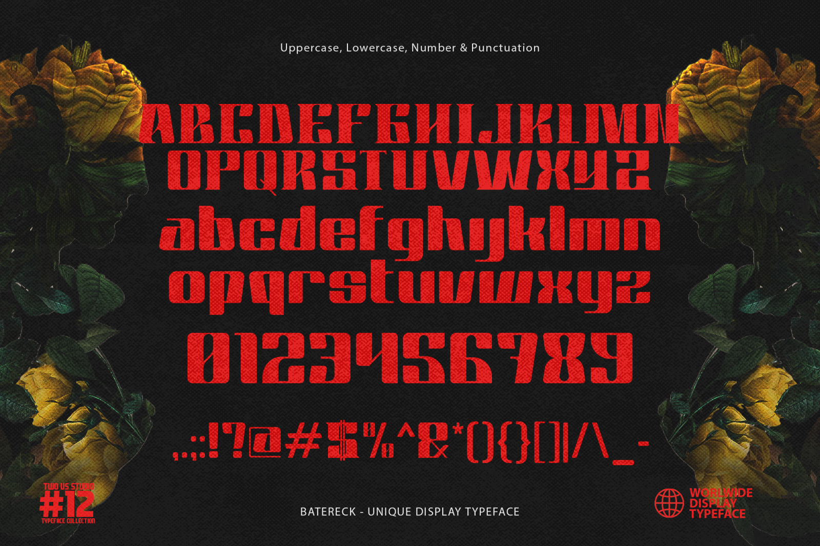 BATERECK - UNIQUE DISPLAY TYPEFACE BATERECK - UNIQUE DISPLAY TYPEFACE