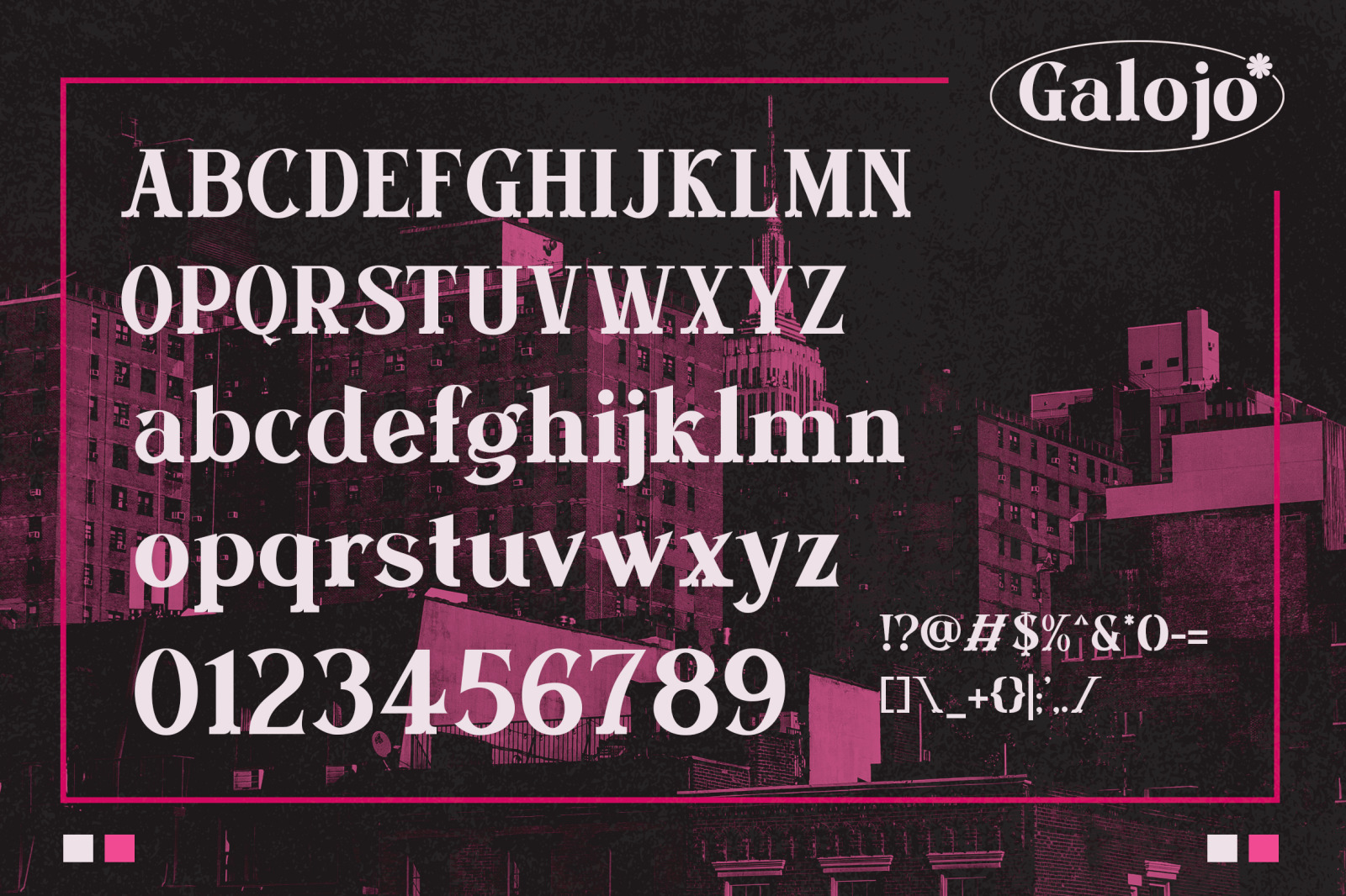 Galojo - Modern Serif Typeface