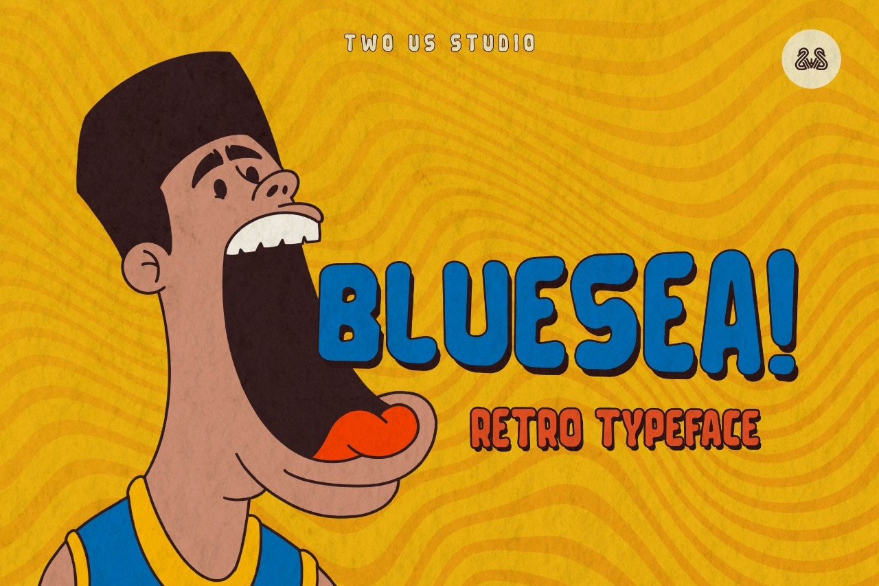 BLUESEA - RETRO TYPEFACE BLUESEA - RETRO TYPEFACE