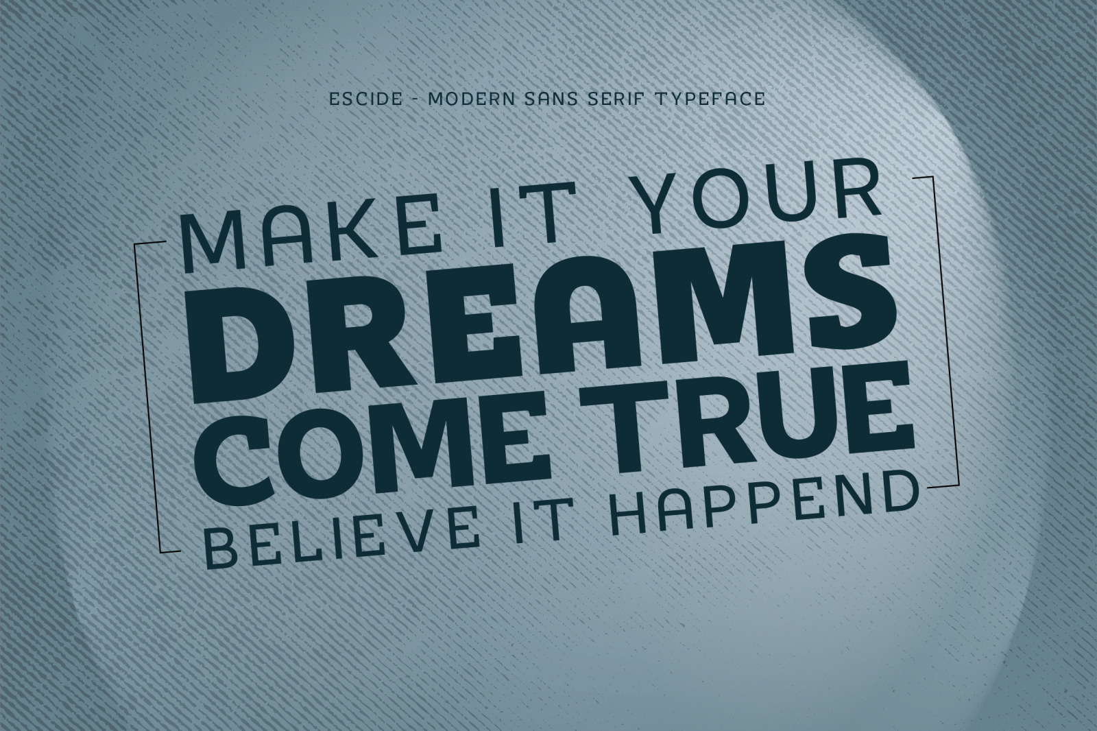 ESCIDE - MODERN SANS SERIF TYPEFACE ESCIDE - MODERN SANS SERIF TYPEFACE