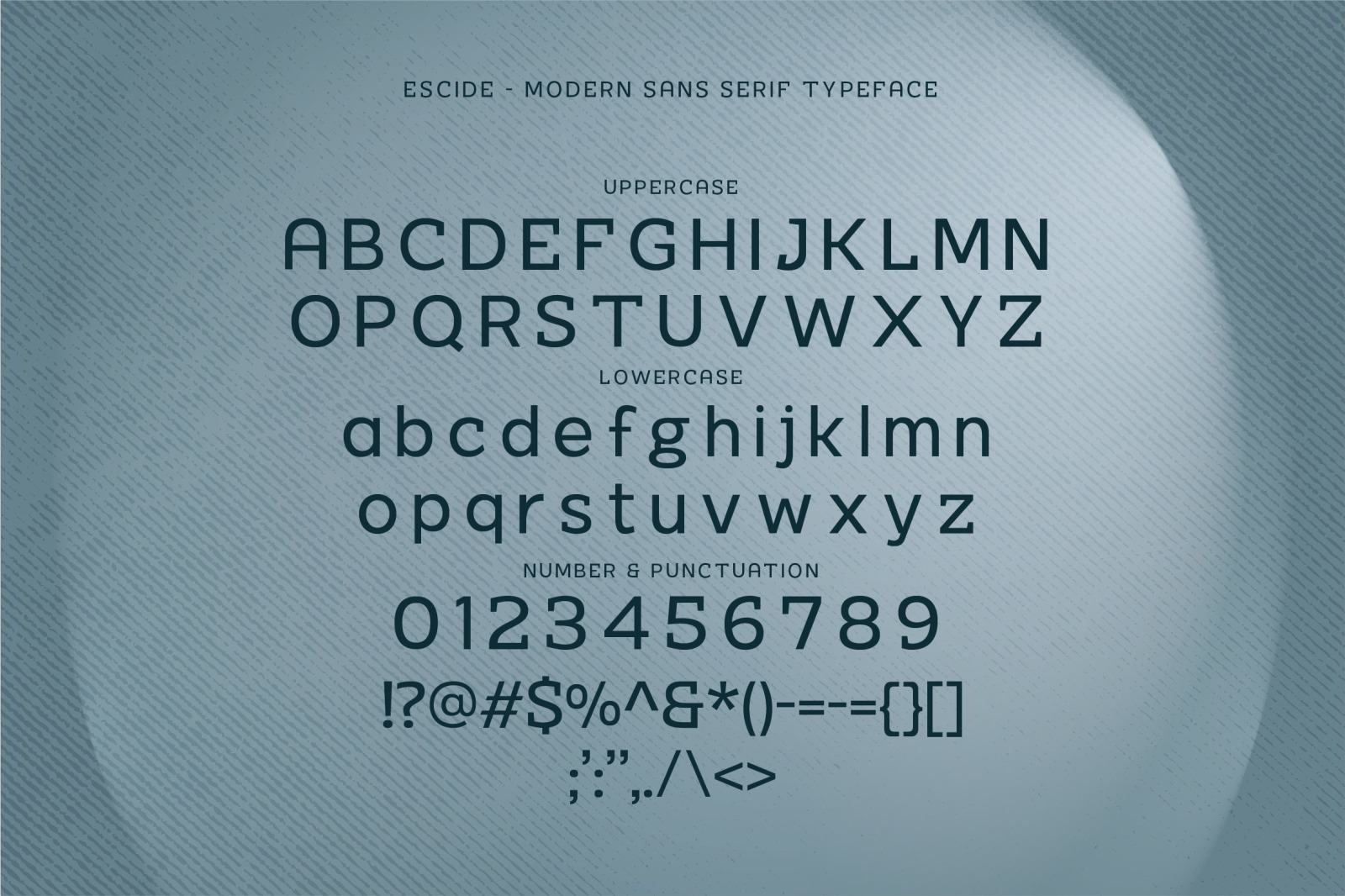 ESCIDE - MODERN SANS SERIF TYPEFACE ESCIDE - MODERN SANS SERIF TYPEFACE
