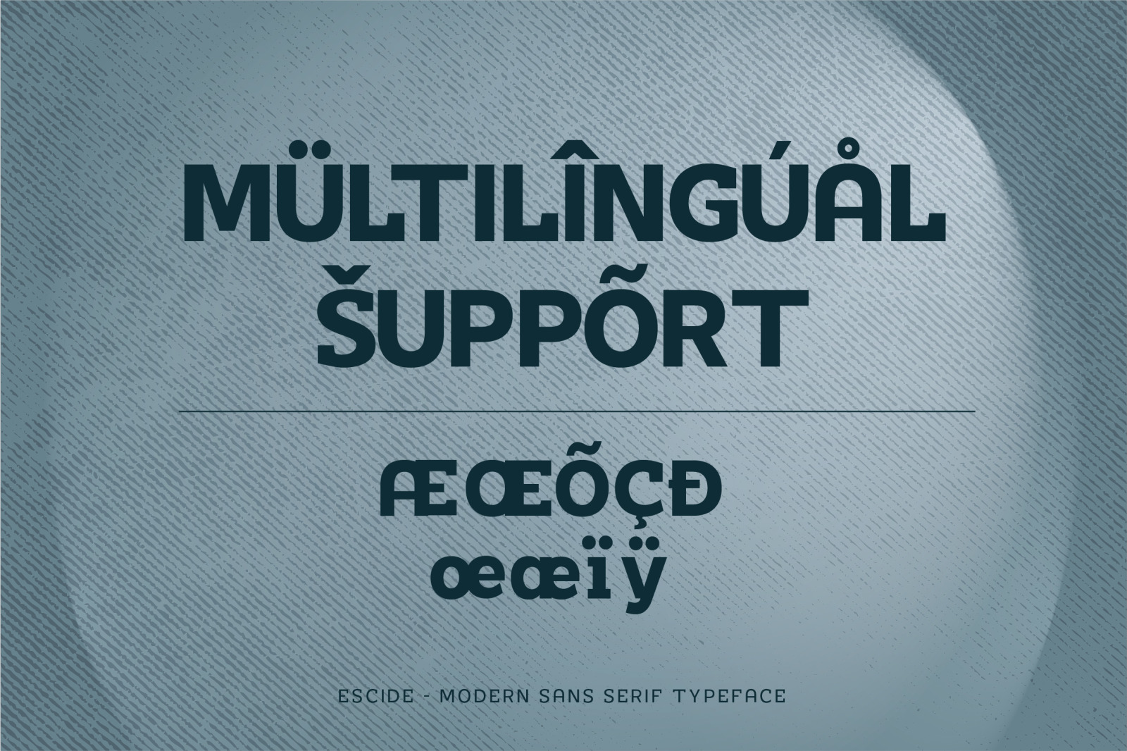 ESCIDE - MODERN SANS SERIF TYPEFACE