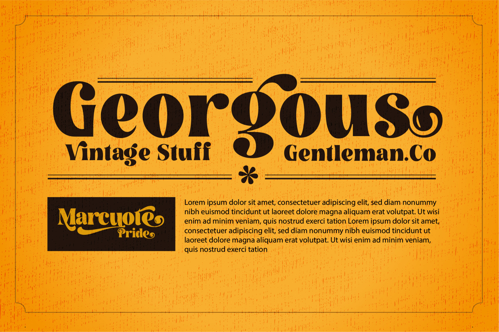 MARCUOTE PRIDE - VINTAGE SERIF FONT