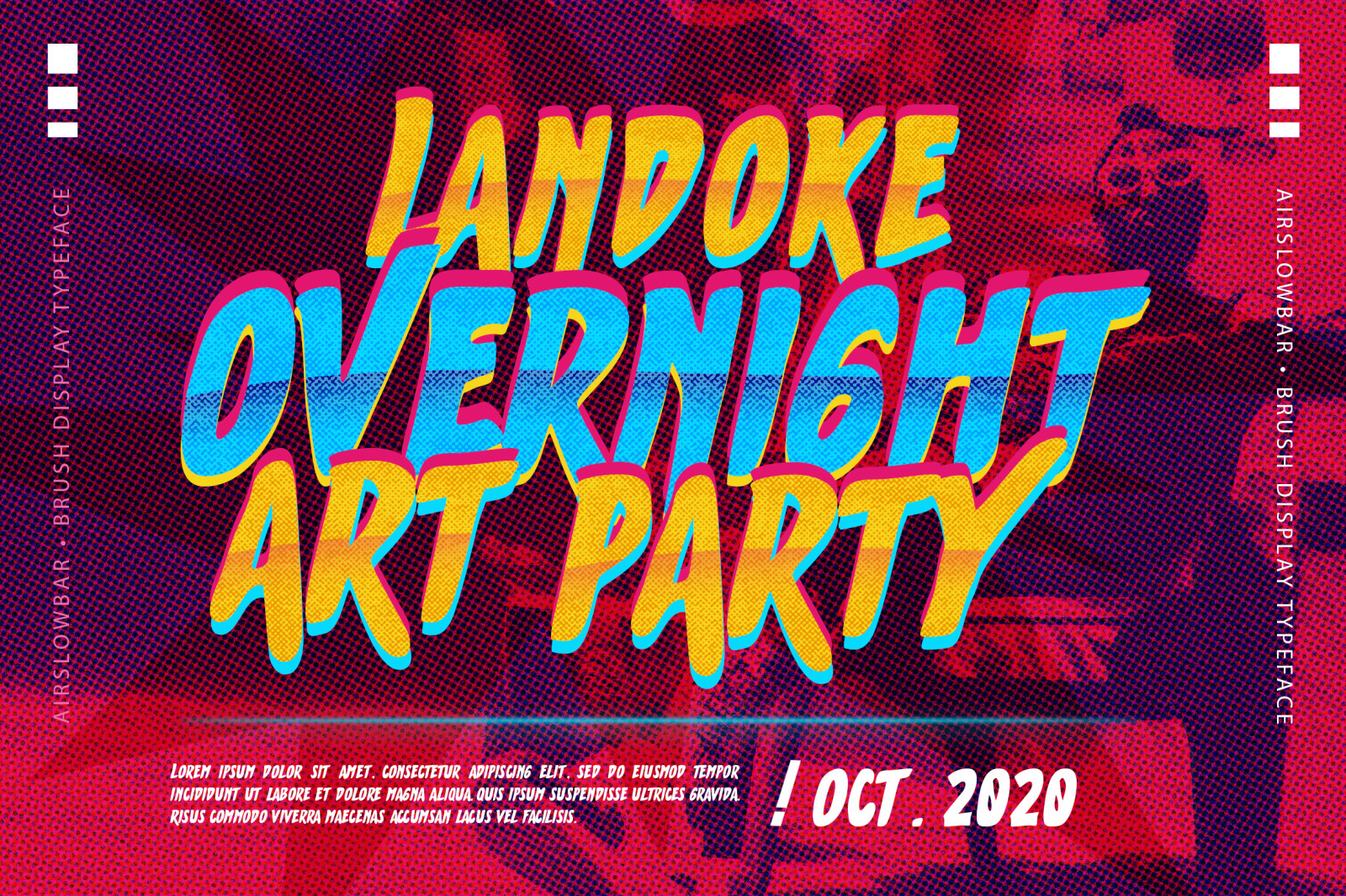 AIRSLOWBAR - BRUSH DISPLAY TYPEFACE AIRSLOWBAR - BRUSH DISPLAY TYPEFACE