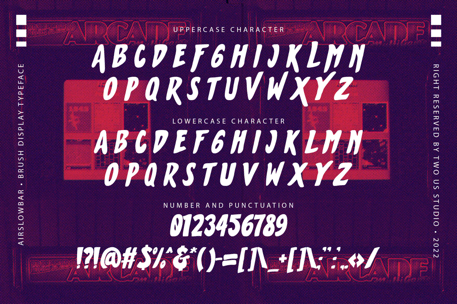 AIRSLOWBAR - BRUSH DISPLAY TYPEFACE AIRSLOWBAR - BRUSH DISPLAY TYPEFACE