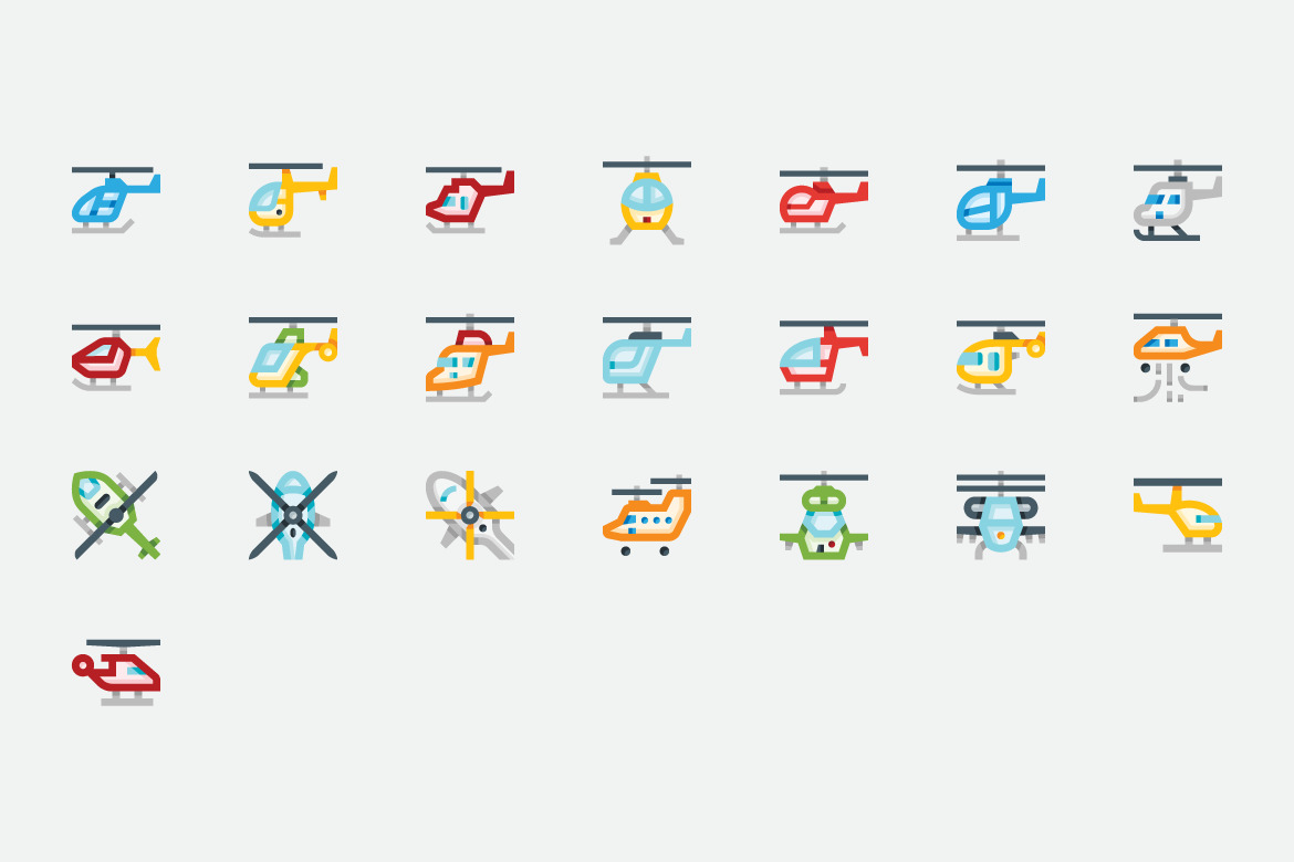 Helicopter Icons