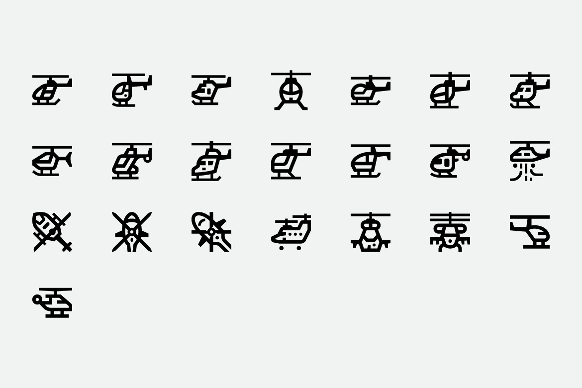 Helicopter Icons Helicopter Icons