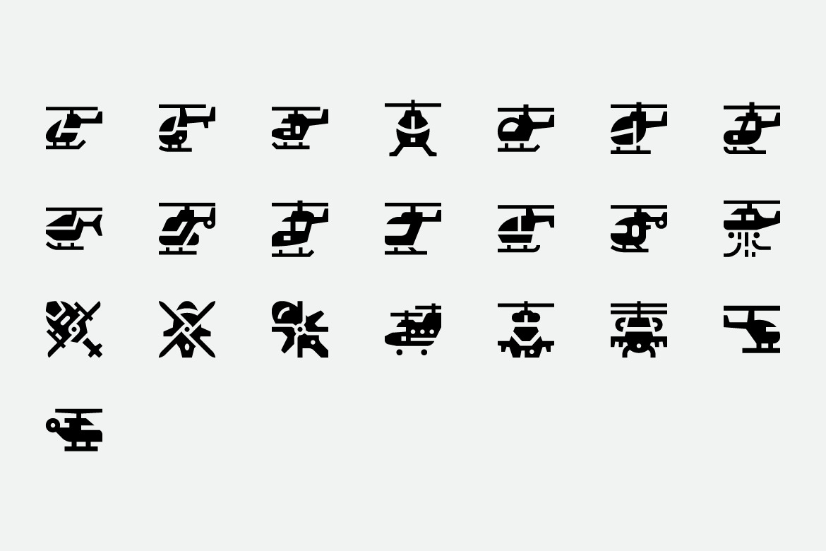 Helicopter Icons Helicopter Icons