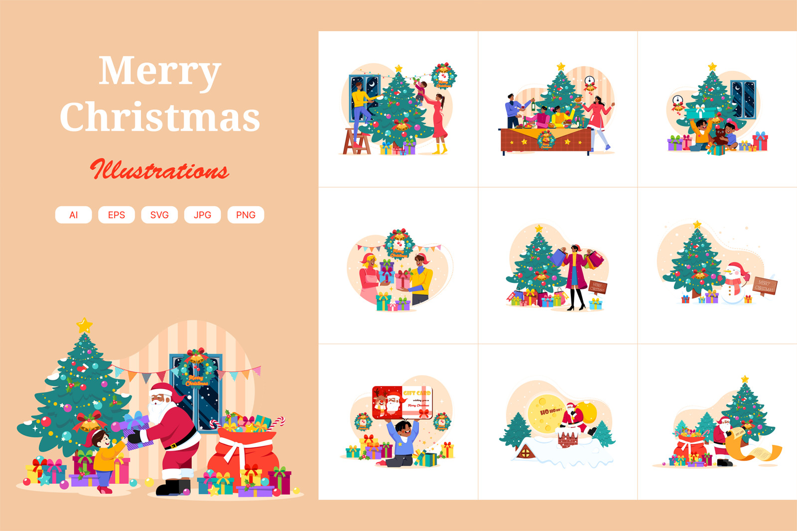 M522_Christmas Illustration Pack