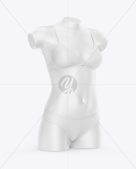 Mannequin with Cotton Lingerie Mockup