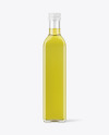 Clear Glass Olive Oil Bottle Mockup