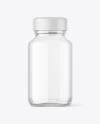 100 ml Pharmacy Clear Glass Bottle Mockup