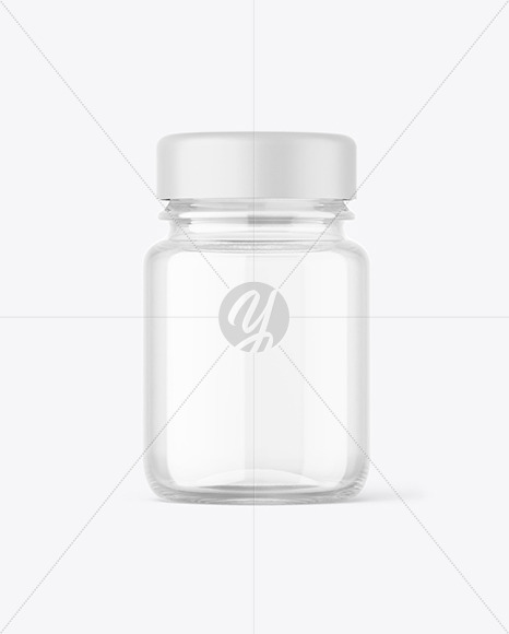 30 ml Pharmacy Clear Glass Bottle Mockup