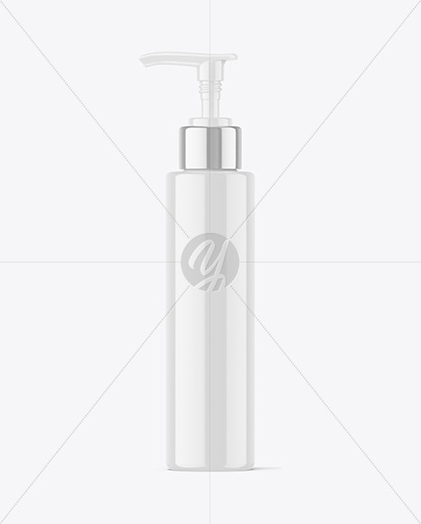 Glossy Pump Bottle Mockup