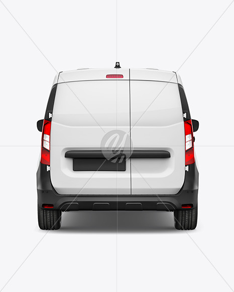 Panel Van Mockup - Back View