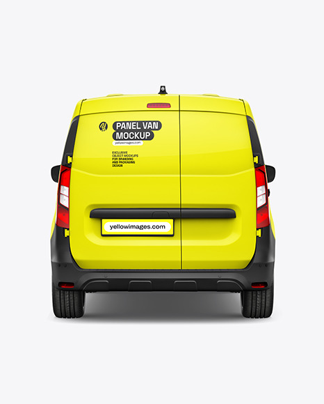 Panel Van Mockup - Back View