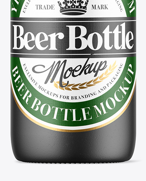 330ml Ceramic Beer Bottle Mockup