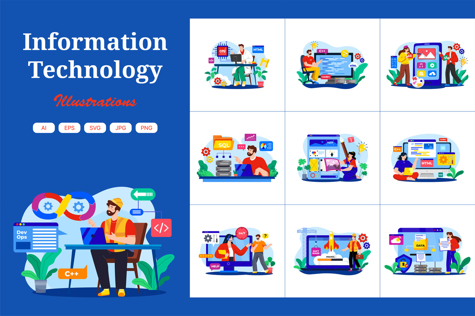 M562_Information Technology Illustration Pack_Part 01 M562_Information Technology Illustration Pack_Part 01