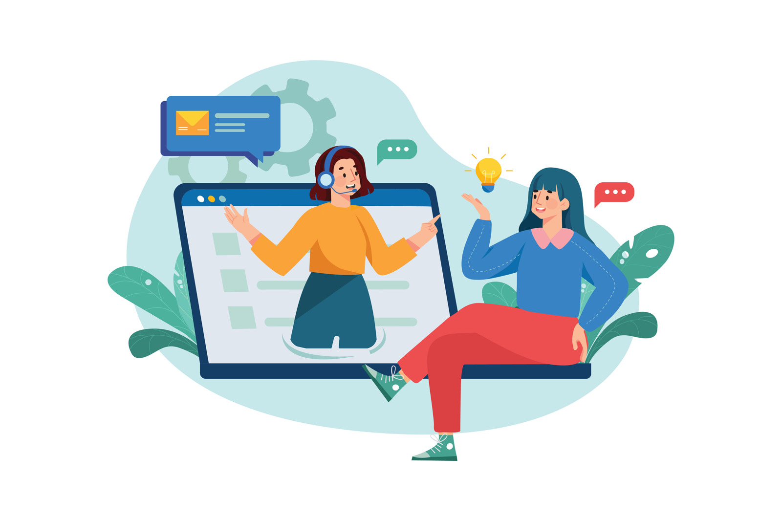 M563_Customer Service Illustration Pack M563_Customer Service Illustration Pack