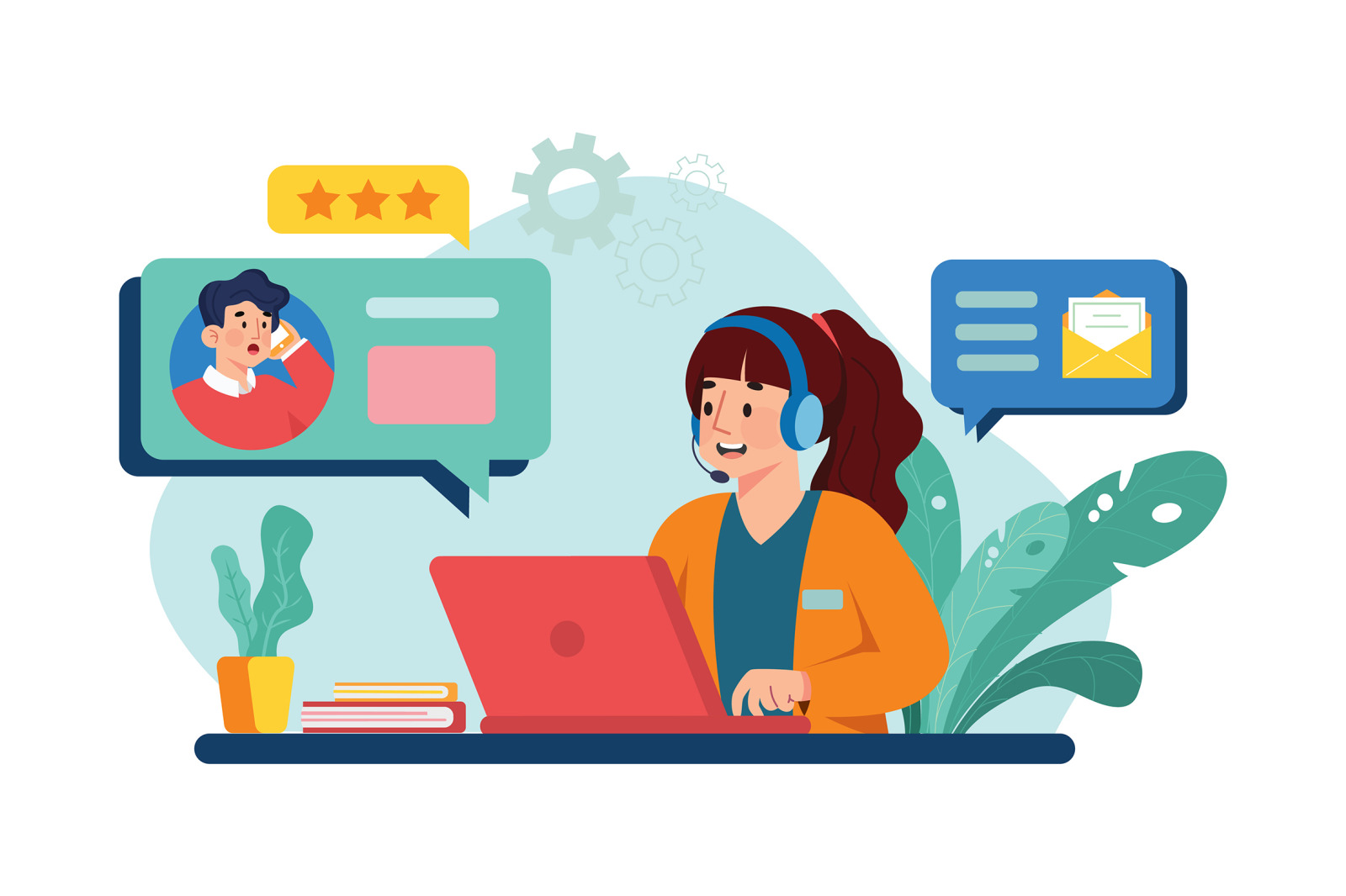 M563_Customer Service Illustration Pack M563_Customer Service Illustration Pack
