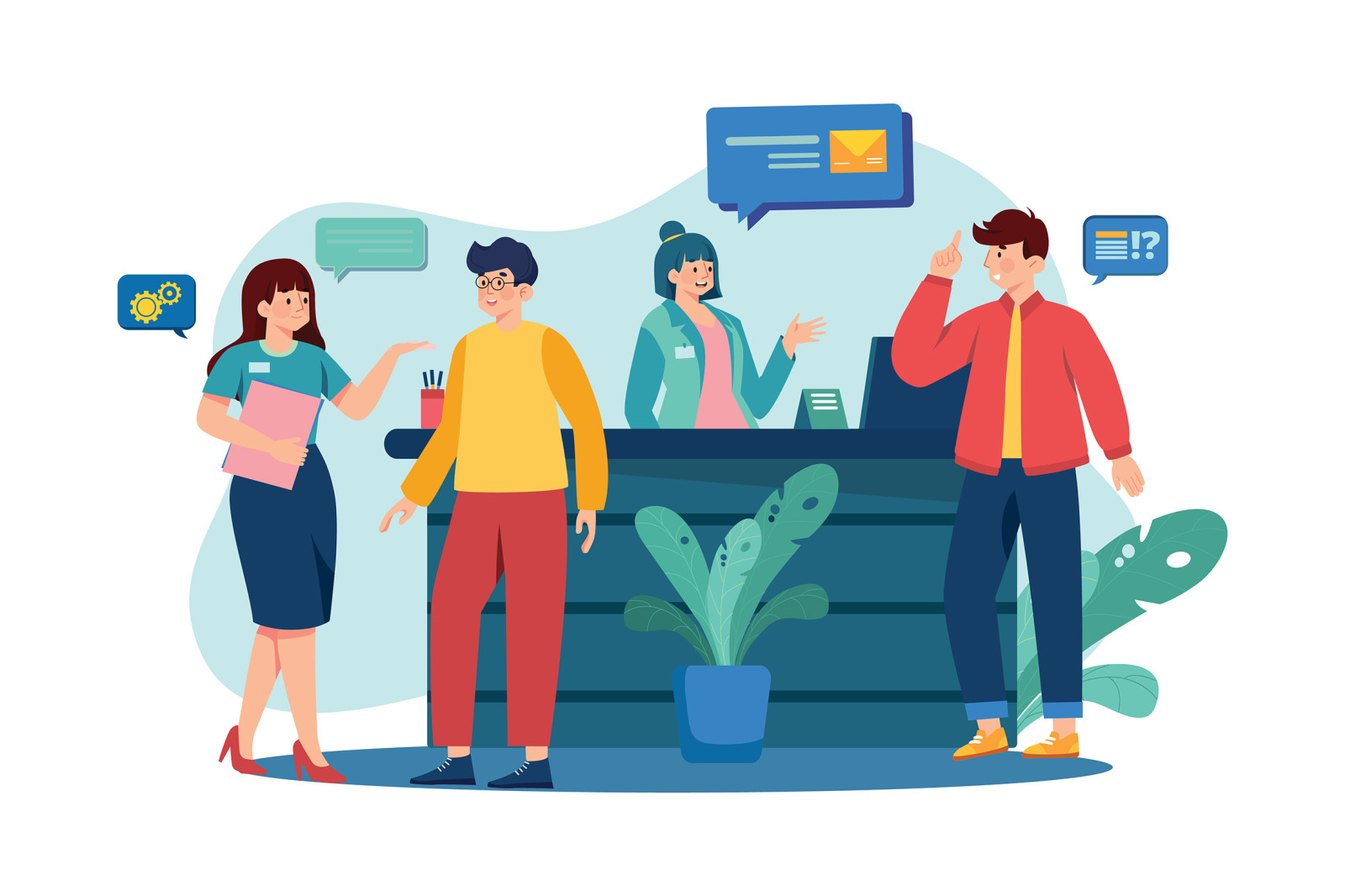 M563_Customer Service Illustration Pack