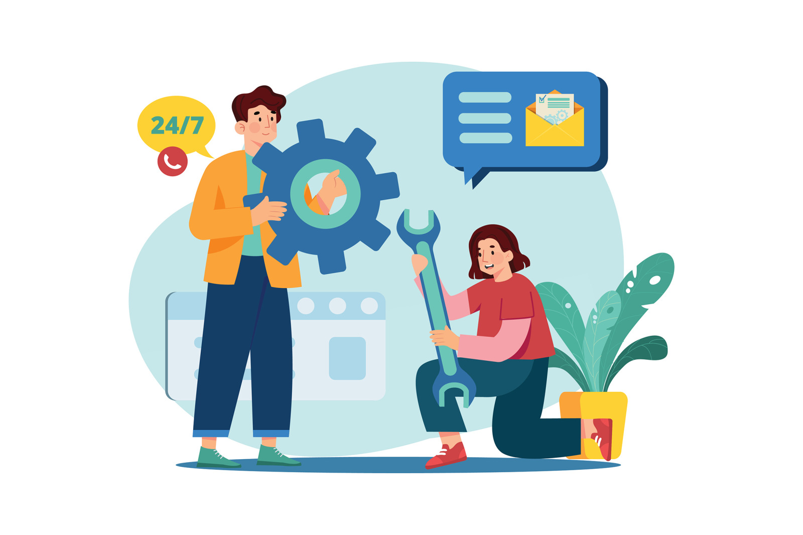 M563_Customer Service Illustration Pack M563_Customer Service Illustration Pack