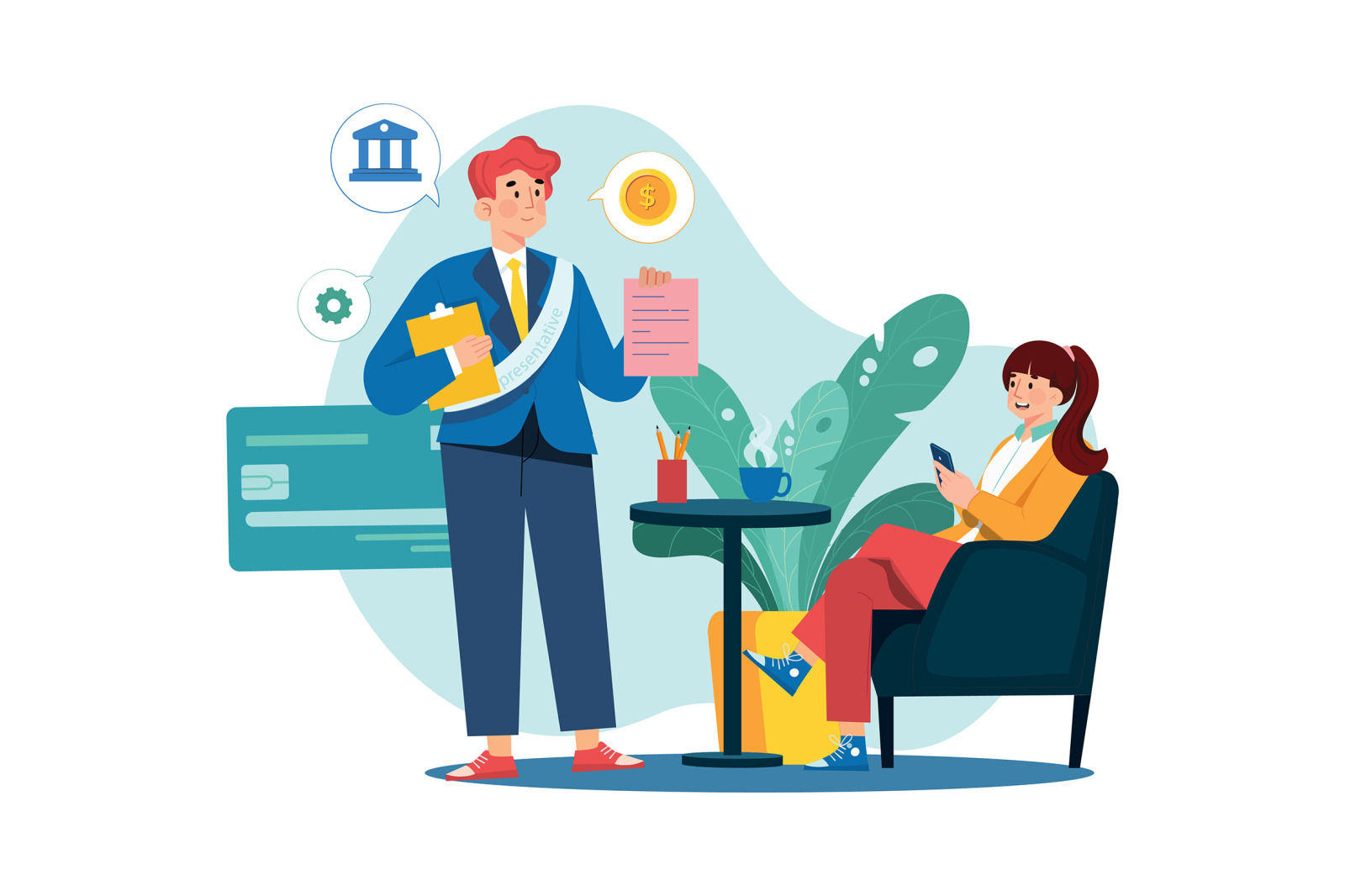 M563_Customer Service Illustration Pack M563_Customer Service Illustration Pack
