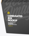 Corrugated Box w/ Handle Mockup