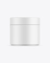 Matte Cosmetic Jar Mockup