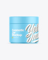 Matte Cosmetic Jar Mockup