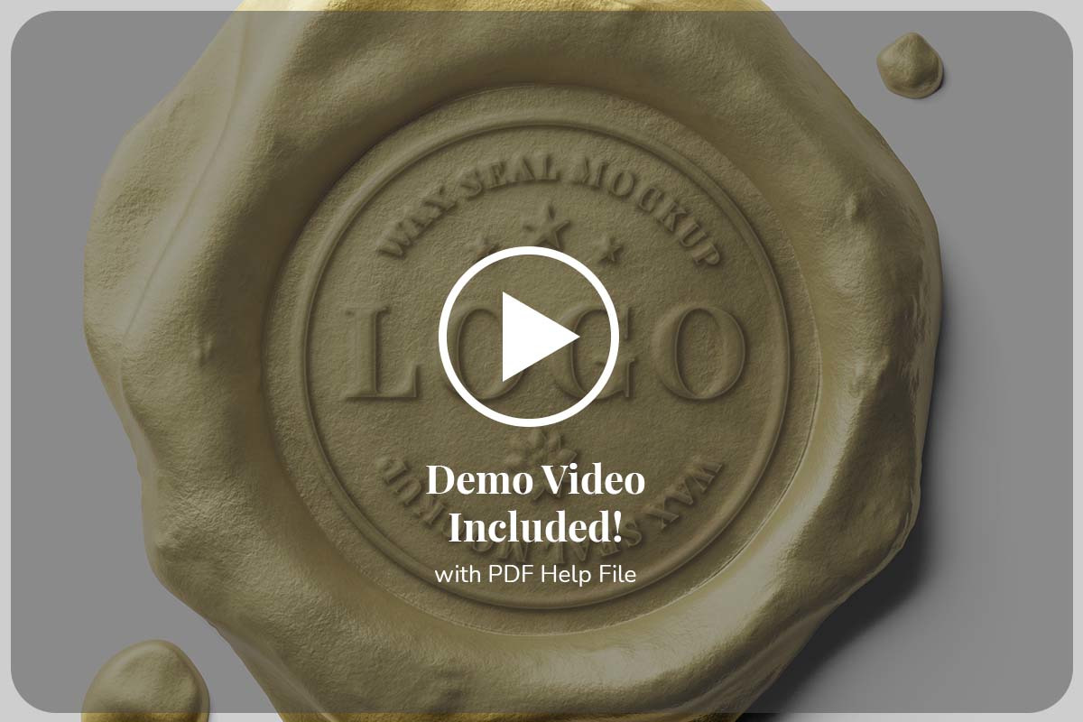 Wax Seal Stamp Metallic Circular Version Mockup Pack Wax Seal Stamp Metallic Circular Version Mockup Pack
