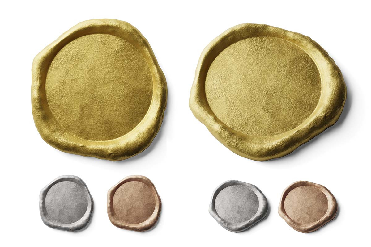 Wax Seal Stamp Metallic Circular Version Mockup Pack Wax Seal Stamp Metallic Circular Version Mockup Pack