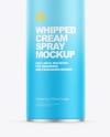 Matte Whipped Cream Bottle Mockup