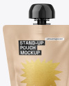 Kraft Stand-Up Pouch Mockup