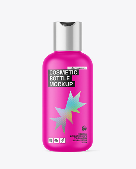 Matte Cosmetic Bottle Mockup - Shampoo bottle mockup