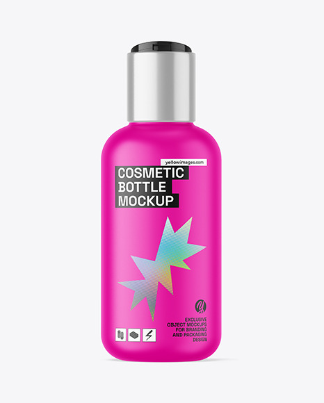 Matte Cosmetic Bottle Mockup Matte Cosmetic Bottle Mockup