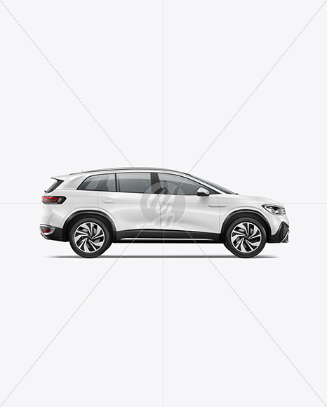 Electric Crossover SUV Mockup - Side View