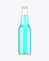 330ml Clear Glass Drink Bottle Mockup