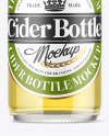 330ml Clear Glass Drink Bottle Mockup