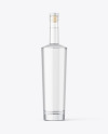 Clear Glass Vodka Bottle Mockup