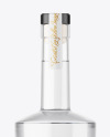 Clear Glass Vodka Bottle Mockup