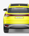 Electric Crossover SUV Mockup - Back View