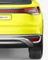 Electric Crossover SUV Mockup - Back View