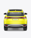 Electric Crossover SUV Mockup - Back View