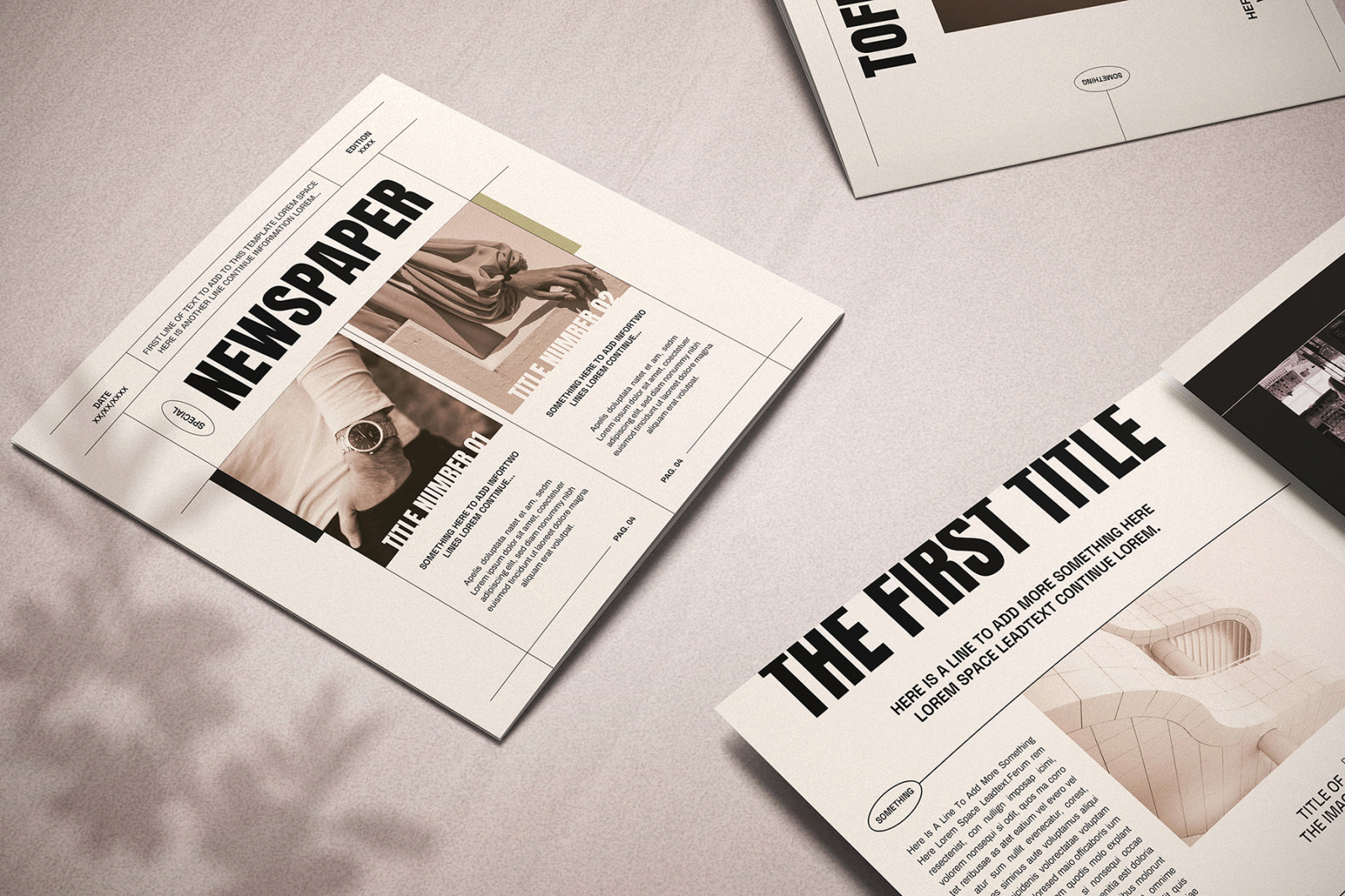 The Great Newspaper Square Trifold The Great Newspaper Square Trifold