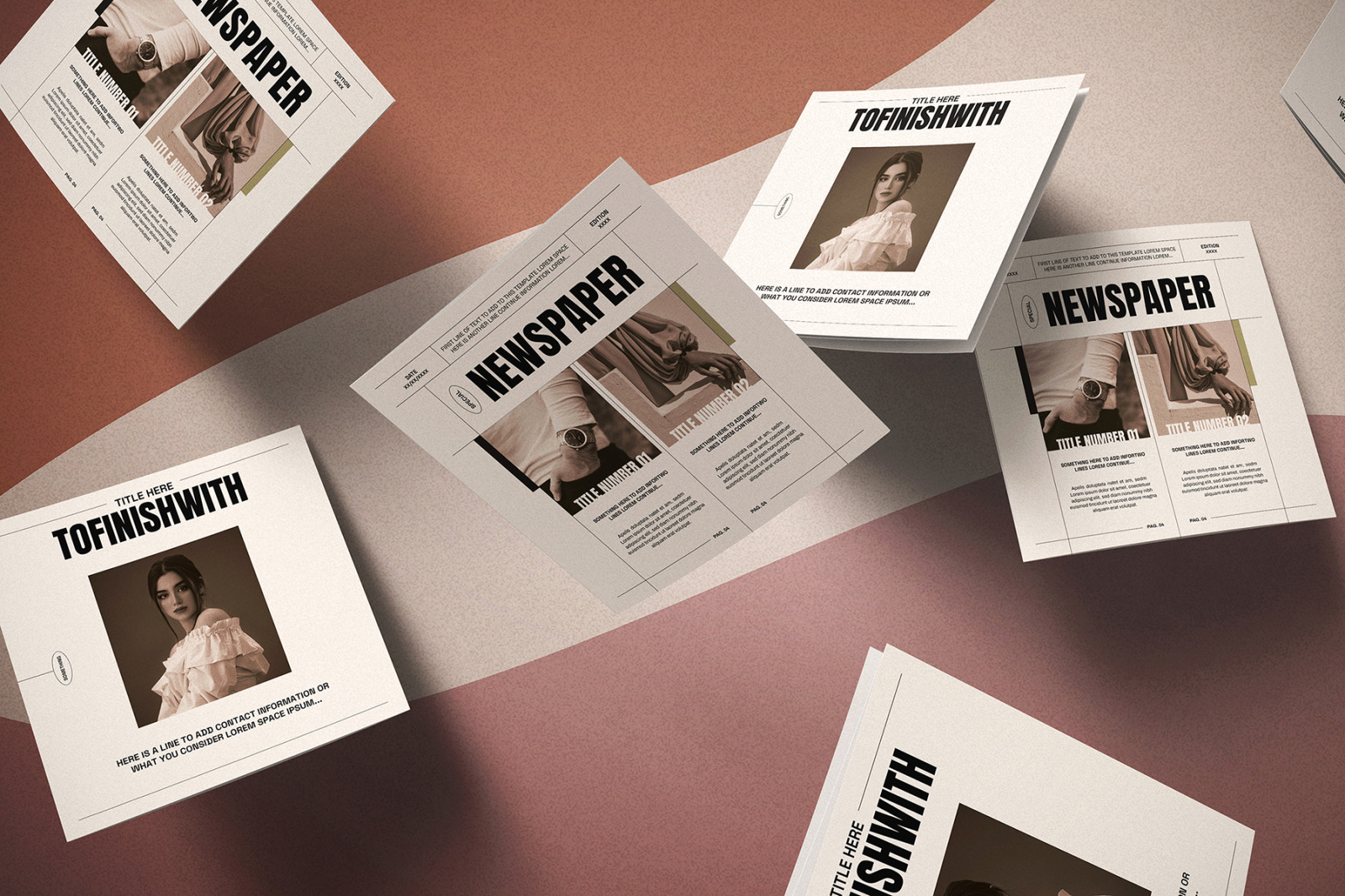 The Great Newspaper Square Trifold The Great Newspaper Square Trifold