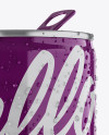 250ml Aluminium Can W/ Condensation &amp; Glossy Finish Mockup