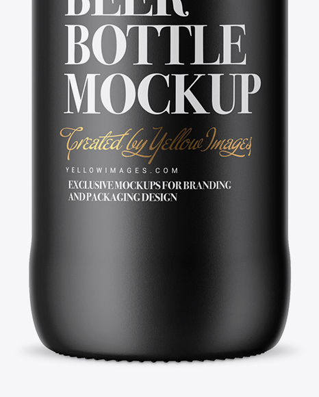 Matte Ceramic Beugel Bottle Mockup